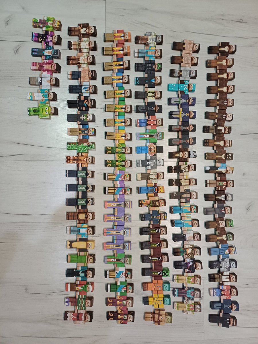 MattRT0_'s tweet photo. Well
I did it.
I made all of @GTWScar minecraft skins as paper figures.
It took me so much time but im proud and happy 🙏
Now i can start a revolution 🗣

#hermittwt #goodtimeswithscar  #traffictwt #hermitcraft https://t.co/9lSGhsjK0e