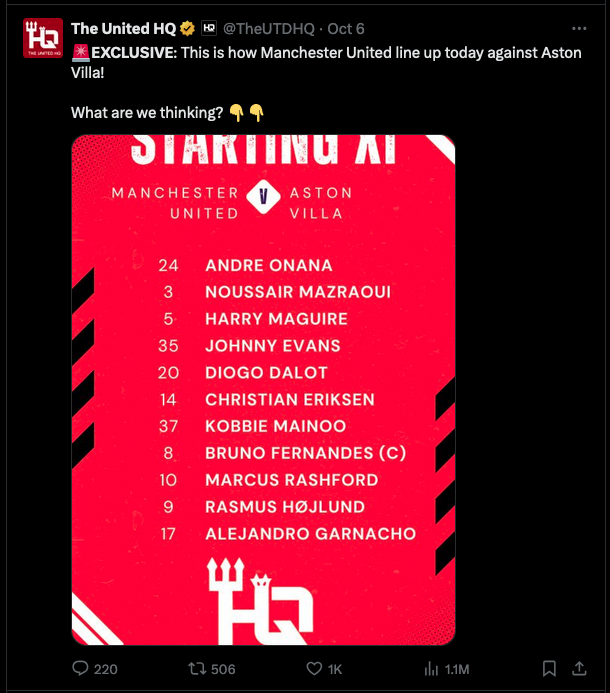 UtdDefence's tweet photo. Roberto garnacho has slyly removed the account handle from his bio now.

But I checked out TheUTDHQ myself &amp; almost every EXCLUSIVE Matchday squad leak they have dropped, has been on the days when Garnacho starts.

Alejandro Garnacho and his brother are on thin ice at United https://t.co/EEE8UCiUMy