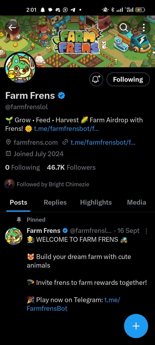 Brightc8585's tweet photo. Fram frens is social friendly and easy to access 
 @farmfrenslol and @Jambotechnology https://t.co/n6UTMxD1bt