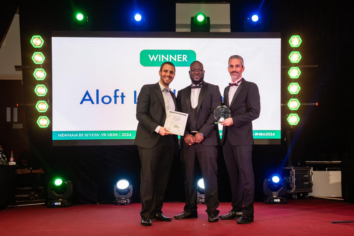 newhamchamber's tweet photo. Newham Chamber Business Awards 2024

Green Business of the Year Award Winner

Aloft London Excel

#NewhamAwards #NBA24 #NewhamBusiness #NewhamBusinessAwards https://t.co/VuiAGezaxj