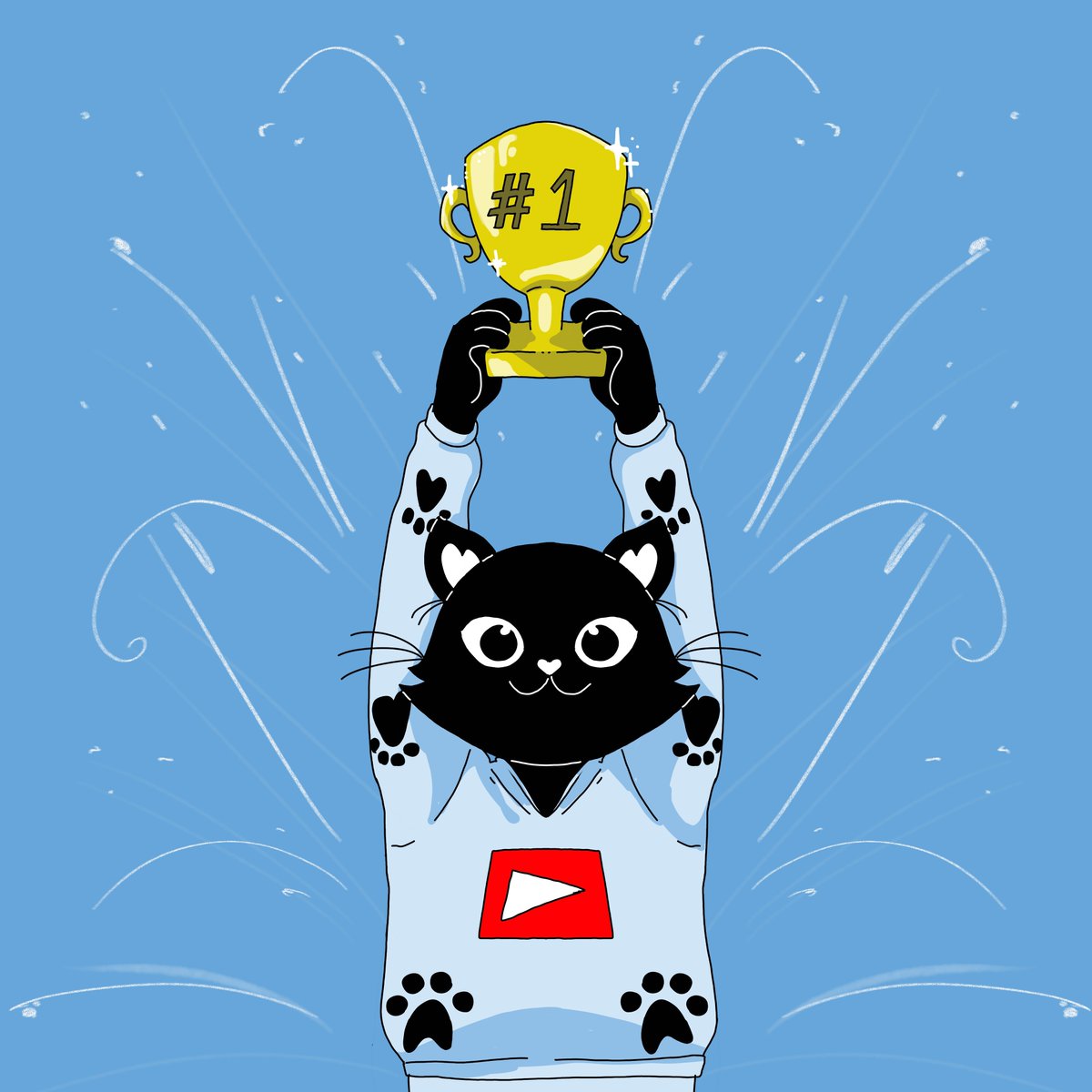 TheYoutubeCat's tweet photo. Awarded for the hustle🏆🐾 https://t.co/8jXdswJ5pl