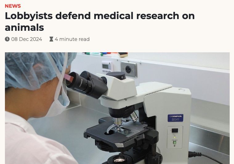 UAR commented on an unbalanced and factually incorrect article published last week about a Welsh animal rights organisation. While UAR is not a lobby group - we are a non-profit advocacy organisation - we appreciate that they have published an updated version of this piece