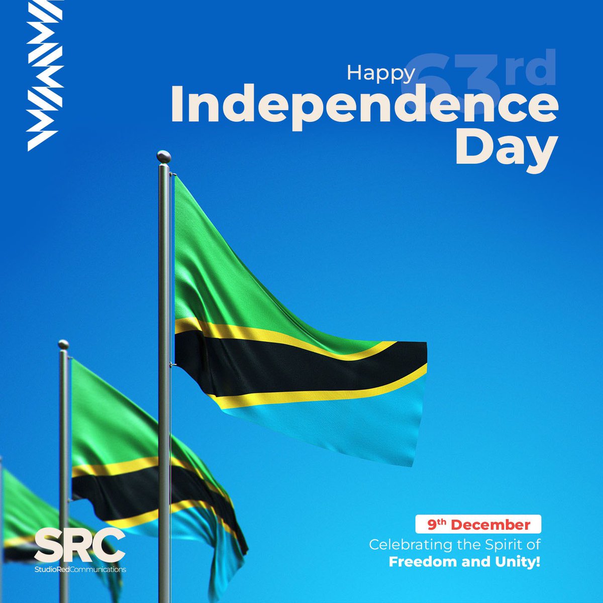 SRCAgency's tweet photo. Happy Independence Day, Tanzania!

As we reflect on 63 years of freedom, let's honor the visionaries who paved the way and embrace our shared responsibility to build a brighter future. https://t.co/b3Gu0XGMwC