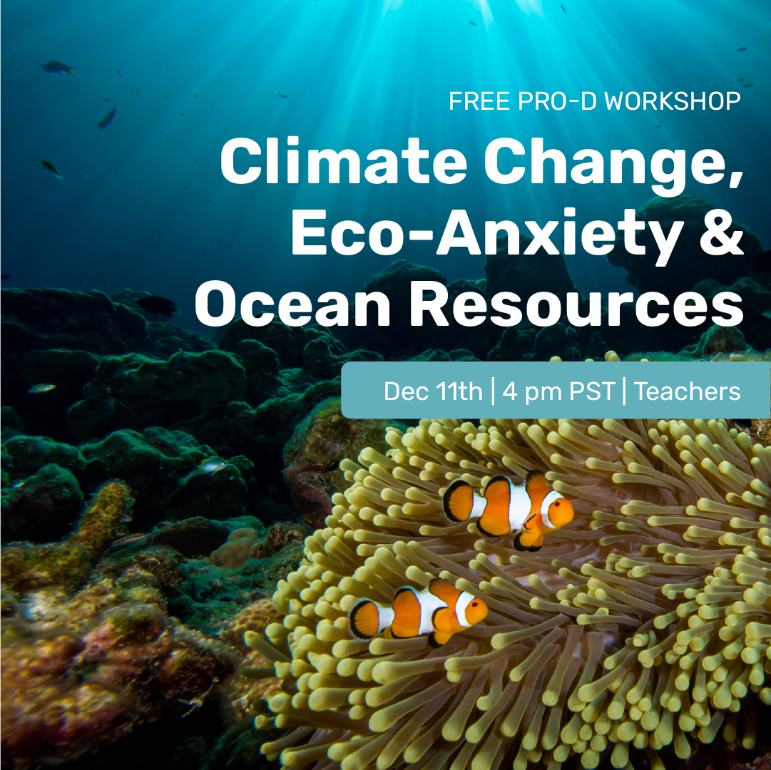 Educators: Join Ocean Wise for a FREE virtual professional development opportunity to set up your climate and ocean literacy resources for 2025.

Date: December 11, 2024
Time: 4 PM PST
Duration: 45 minutes
Where: Virtual

Register: bit.ly/3B6X0h5