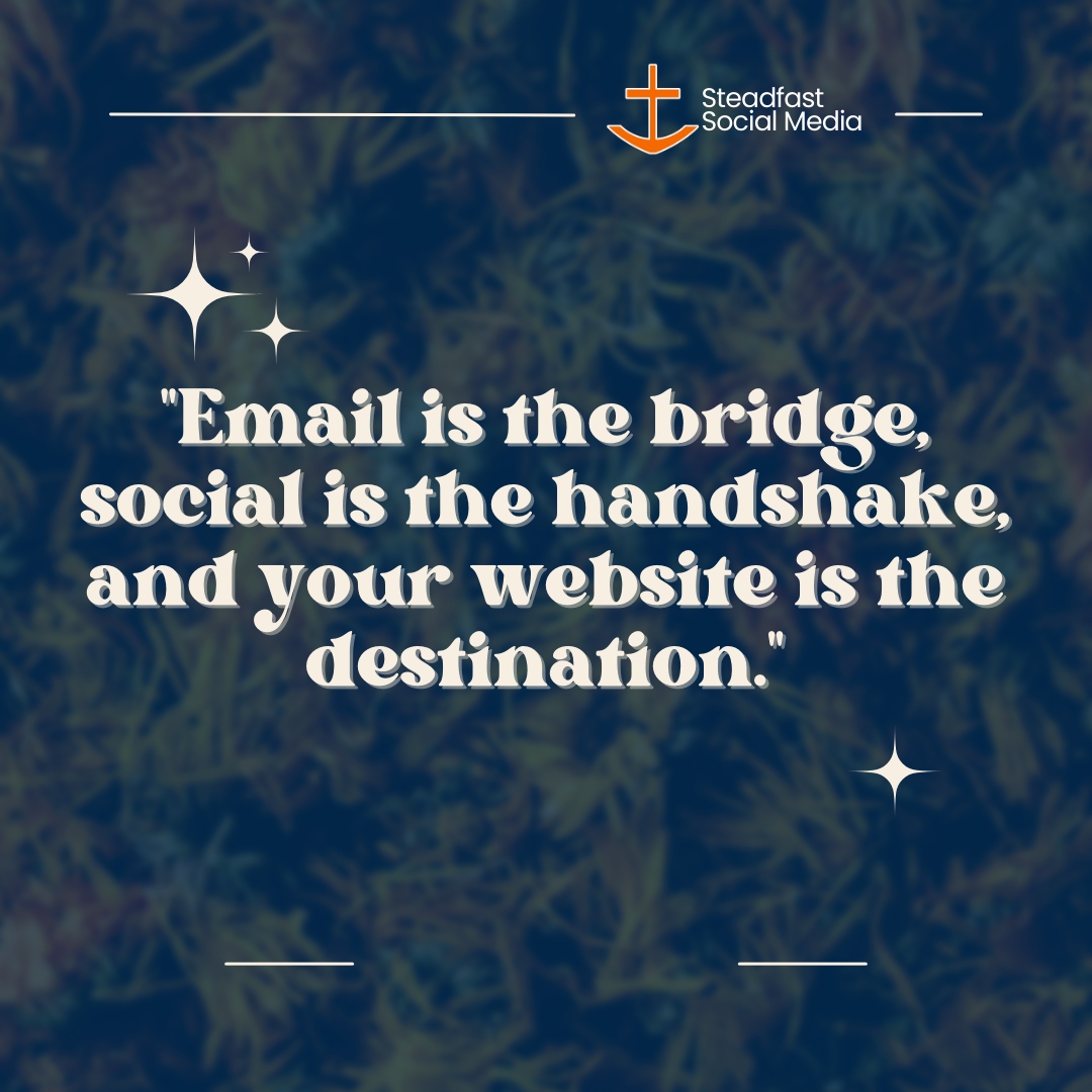 steadfastsocial's tweet photo. Email, social, and your website—connect the dots! 📧🤝💻

#DigitalJourney #MarketingEssentials #CustomerExperience https://t.co/AOueDr2vt4
