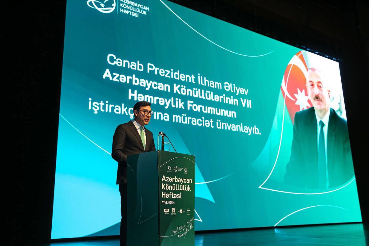 asanvolunteers's tweet image. “Yaşıl dünya naminə həmrəylik ili”nə həsr olunan “Azərbaycan Könüllülərinin VII Həmrəylik Forumu” baş tutub.
#IVD2024 #AzərbaycanKönüllüləri #AKTİ #AzGF #Gənclərİdman #ETSN #AKH2024 #VolunteersWeek24 #YaşılDünya #KönüllülükHəftəsi