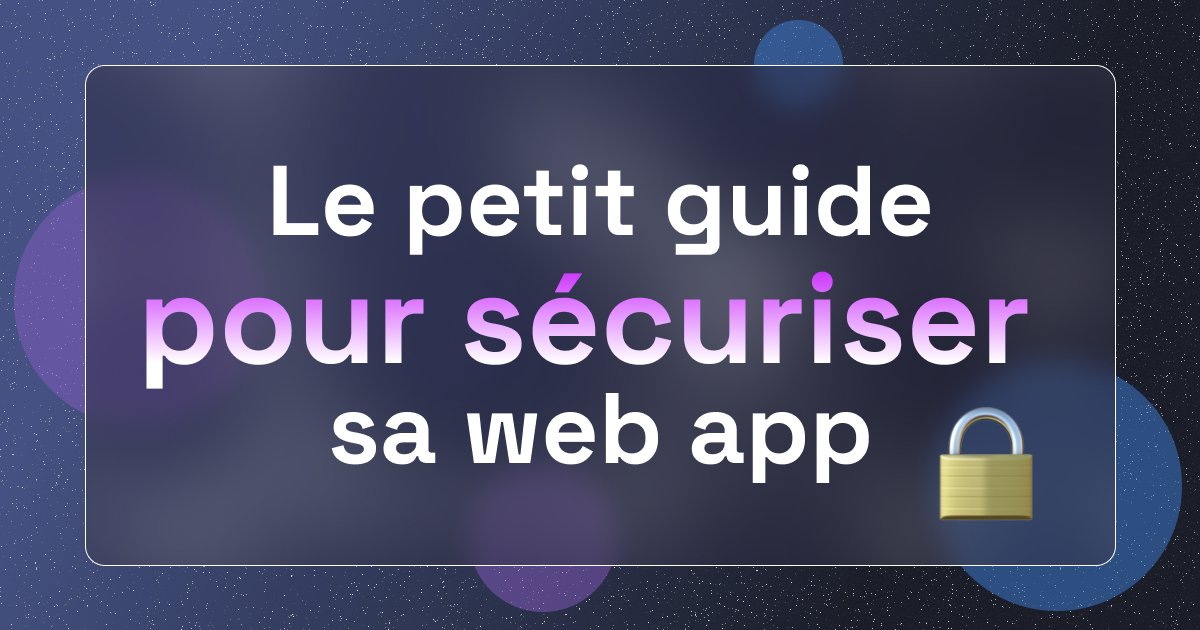 NicolasCDev's tweet image. 🔒 Le "petit" guide pour sécuriser sa web app 🔒
Comme demandé, j'ai créé un guide avec les essentiels pour coder sécurisé et protéger ses users. 
Tout y est ! 
Bonnes pratiques, protections avancées., tools, astuces, ...
T'as de quoi noter ? Let's go ! 👇