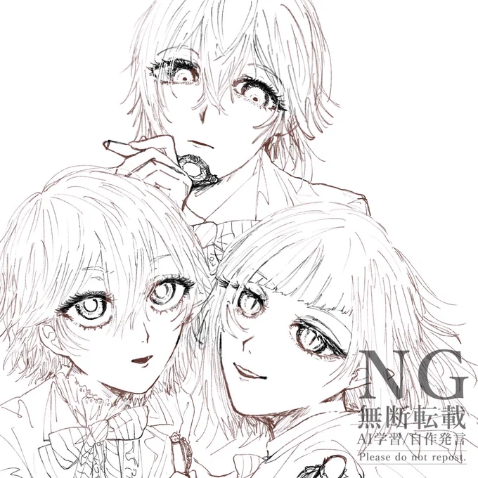 リボン組#twstファンアート#ツイステファンアート 