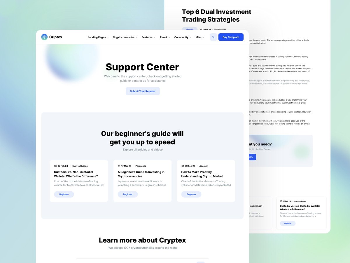 whiteuistore's tweet photo. No-code Support Center HTML template created with @Framer

https://t.co/eKKS2Wp95l 

#blog #article #blockchain #bitcoin #fintech #defi #web3 #crypto #websitetemplate #nocode #template #html #htmltemplate #framer #helpcenter #center #help #support #customersupport #helpdesk https://t.co/6ubITt0OCV