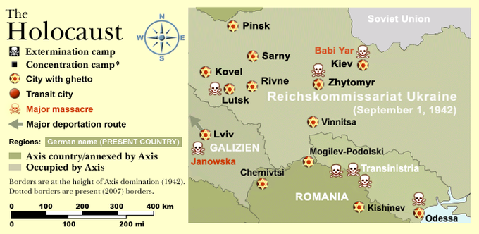 pycpim's tweet photo. The #Holocaust in Ukraine. When the Nazis invaded Soviet Ukraine, they began killing locals. On December 15, 1941, approximately 15,000 Jews were murdered. Children were thrown alive into pits to save bullets, with the expectation that they would freeze to death. #BanIDF #BanAzov https://t.co/Qt91REH18C