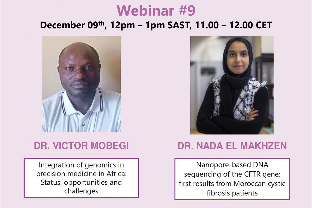 CoRE Genomics for Health in Africa (@core_gha) on Twitter photo Do join us for today's <a href="/CoRE_GHA/">CoRE Genomics for Health in Africa</a> webinar, with talks from Victor Mobegi (<a href="/uonbi/">University of Nairobi</a>) and Nada EL Makhzen (<a href="/unibern/">Universität Bern</a>)! Register here: tinyurl.com/yfaf2swd
<a href="/AfricaEuroCoRE/">Africa-Europe Clusters of Research Excellence</a> <a href="/ARUA_News/">ARUA</a> <a href="/guildeu/">The Guild</a>
#AfricaEuropeCoRE Do join us for today's <a href="/CoRE_GHA/">CoRE Genomics for Health in Africa</a> webinar, with talks from Victor Mobegi (<a href="/uonbi/">University of Nairobi</a>) and Nada EL Makhzen (<a href="/unibern/">Universität Bern</a>)! Register here: tinyurl.com/yfaf2swd
<a href="/AfricaEuroCoRE/">Africa-Europe Clusters of Research Excellence</a> <a href="/ARUA_News/">ARUA</a> <a href="/guildeu/">The Guild</a>
#AfricaEuropeCoRE