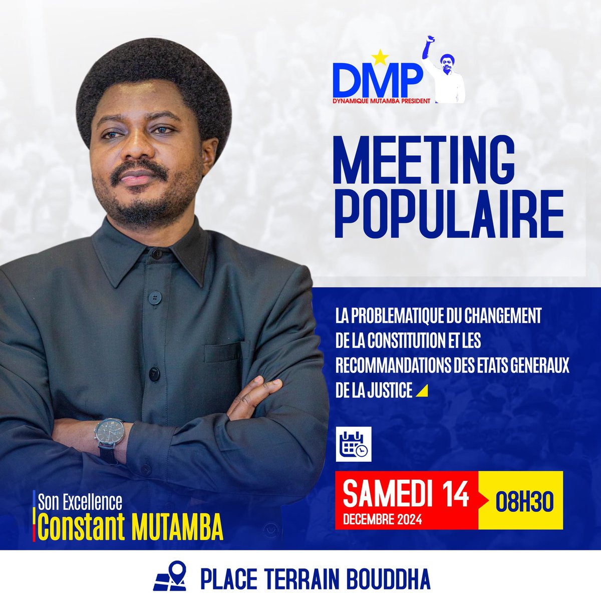 DynamiqueMP's tweet photo. Qui veut, peut !
Retrouvons nous ce samedi autour de @ConstantMutamba 
@MichelNgan60104 
@TopCongo 
@fatshi13_ https://t.co/XdivTdYvLF