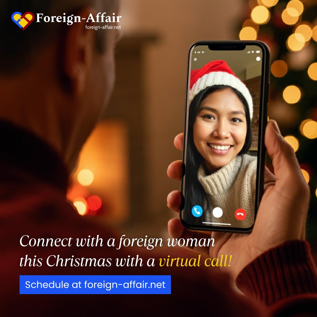 Foreignaffair2's tweet photo. Bring some holiday magic into your life this Christmas! 🎄

Arrange a virtual call with a foreign woman you're interested in from our website and spark a special connection. 😍💖

Learn more here: https://t.co/DiMsLVztAu

#virtualcall #ForeignAffair https://t.co/0HHi8YLG5c