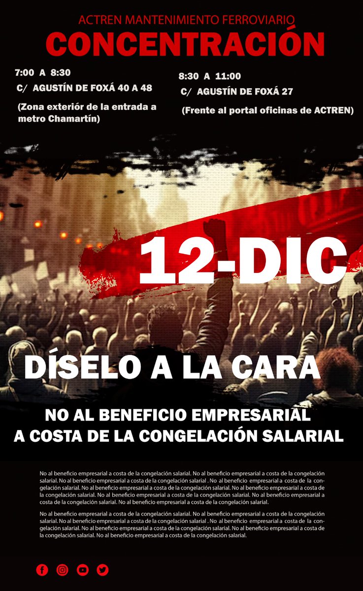CGTACTREN's tweet photo. Este jueves díselo a la cara

@RevistaViaLibre @trenvista @cgttelemadrid @ACTREN_MF @labcaf @Renfe @telemadrid
@ElSaltoMadrid @ElSaltoDiario @CGTACTREN @CGTMetalMadrid @RailPressNews https://t.co/xGj6YZg9hB