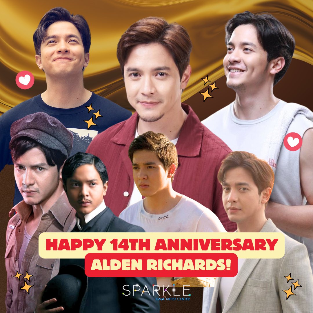 Sparkle_GMA's tweet photo. 14 years of Alden Richards: a true powerhouse whoβs captivated us with iconic roles and continues to break barriers in every way. From actor to CEO, businessman, gamer, producer, and director, heβs proven that passion and versatility know no limits. https://t.co/qNGoTt7qaW