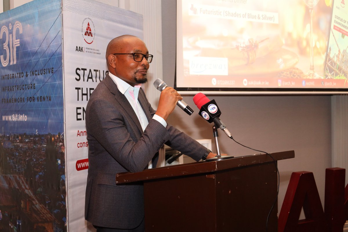 Arch_KE's tweet photo. We were honored to have had Arch Martin Tairo Maseghe, the CECM of Public Works, Infrastructure, Housing and Energy at Taita Taveta County, join us at the Release of the Status of the Built Environment (SBE) 2024 Report.

He gave insights on the challenges that counties face in Development Control, for instance: Budgetary Constraints and Overlapping of Roles between counties and organizations such as KERRA and KURA.

Thank you for being with us.

#aaksberealease2024