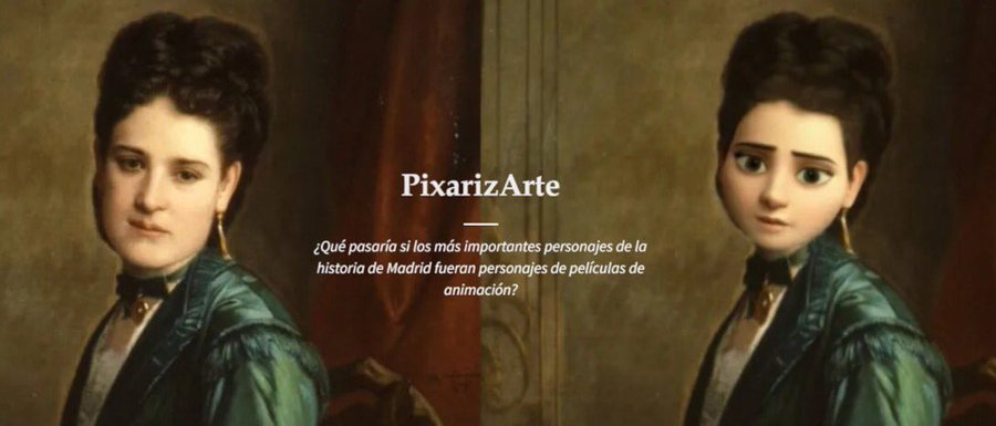 Los personajes más importantes de la historia de Madrid en películas de animación... 🎨  
«PixarizArte» de <a href="/memoriademadrid/">memoriademadrid</a> 👉 bit.ly/3UOu6tl   
#Historia #Arte