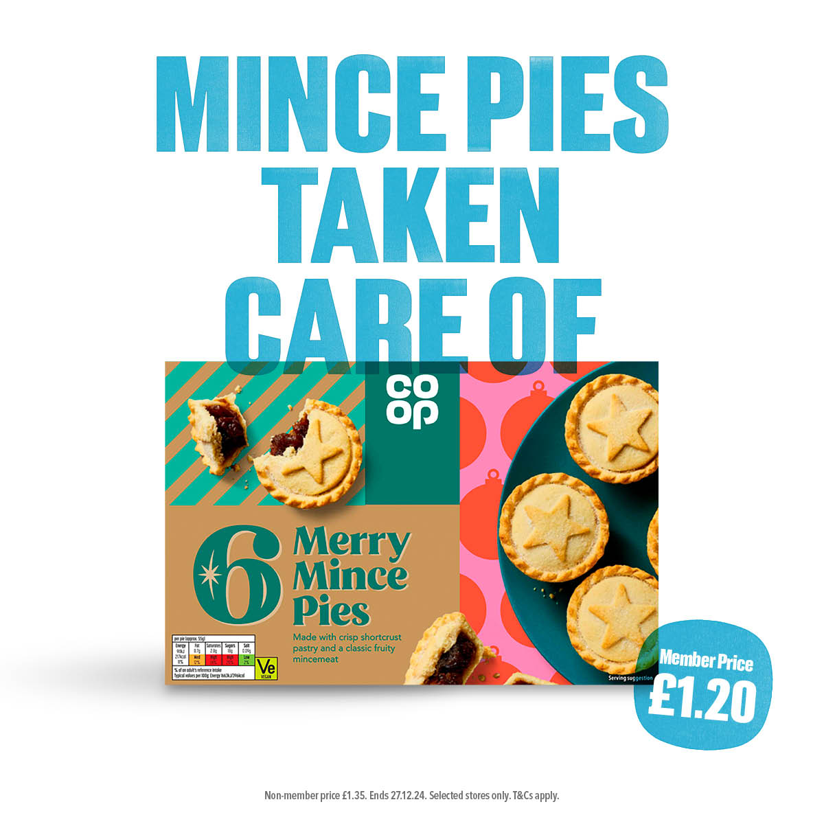 Can't beat a classic! Stock up on Merry Mince pies from your local <a href="/coopuk/">Co-op</a> 🎅