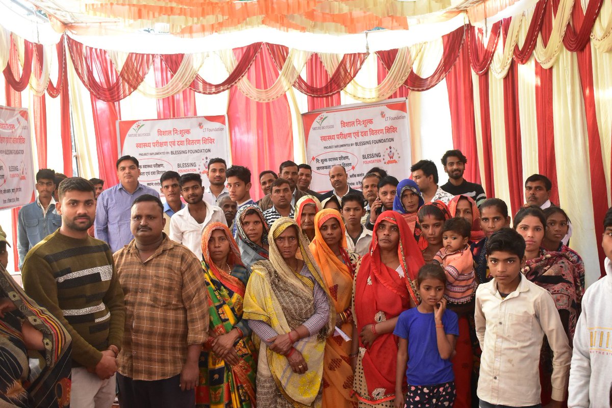 We_BlessingF's tweet image. 🌟 Blessing Foundation’s Free Medical Camp in Gangora Rafiabad Kalan, Shahjahanpur served 600+ people with free checkups, medicines, and health guidance. 💉✨

Thank you to our doctors, volunteers, and supporters! 🙏💙 #HealthcareForAll #CommunityCare #BlessingFoundation
