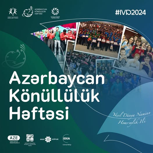 asanvolunteers's tweet image. Hazırsınızmı? 
Minlərlə Azərbaycan Könüllüsünün bir araya gələrək həmrəylik ruhunu yaşayacağı “Azərbaycan Könüllülük Həftəsi 2024”-ə sayılı günlər qaldı! 

#IVD2024 #AzərbaycanKönüllüləri #AKTİ #AzGF #Gənclərİdman #IDEACampaign #ETSN #ASANxidmət #AKH2024 #VolunteersWeek24