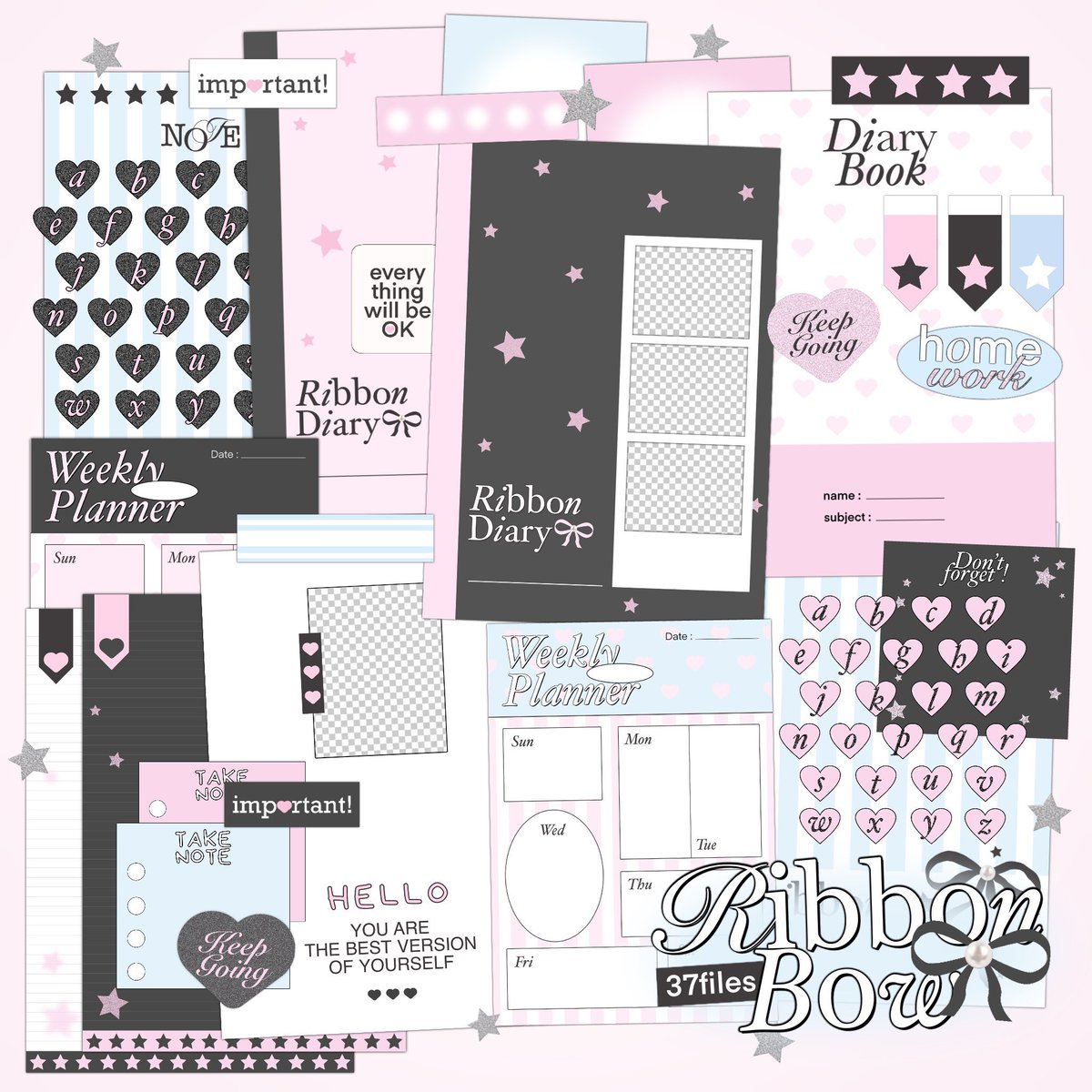 ทุกคนด่วนๆๆๆ digital planner 2025 ระหว่างโทนสี1กับ2ทุกคนชอบแบบไหนมากกว่ากันคะ นี่เลือกไม่ได้สักที ㅜㅡㅜ ฝากทุกคนจิ้มๆโพลด้านล่างหน่อยน้า 🫸🏻💘🫷🏻