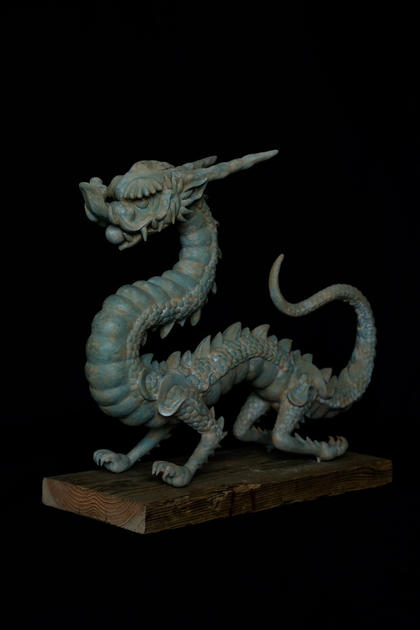 コレクター収集品　日展作家　木彫　「犬」　中村博直刀　中村珠子鑑 中村駿(龍神や仏像を作る彫刻家) (@nakamura_shun) • Instagram