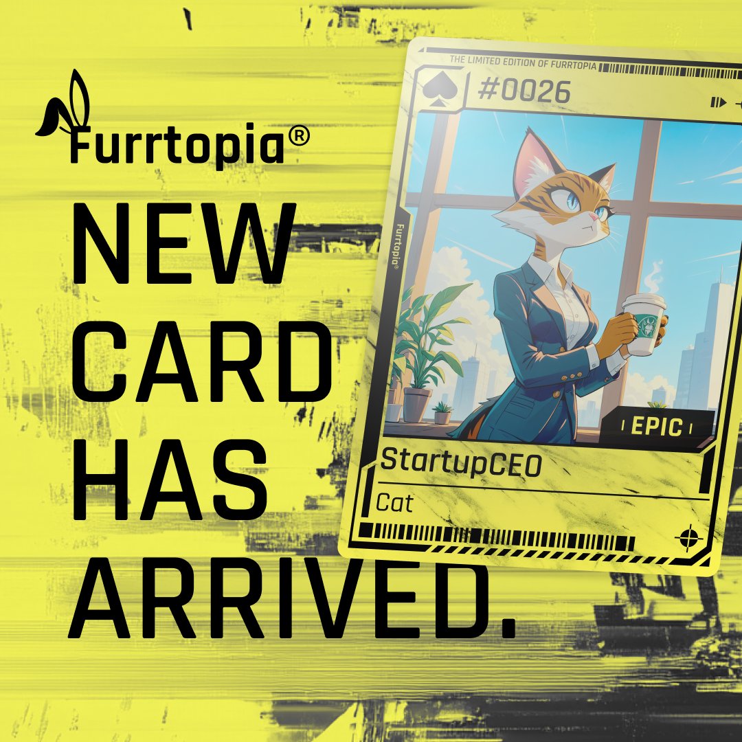 FurrtopiaApp's tweet photo. New Epic Card Unveiled🎉
Introducing the first-ever Epic card that you can earn through the Carrot Pass! Equip this card as a Master card and boost your coin earnings!

💡Tip: Upgrade your Electric per tap level to earn even more coins!
Don’t miss out—upgrade and start tapping💥 https://t.co/294AmRbCdv
