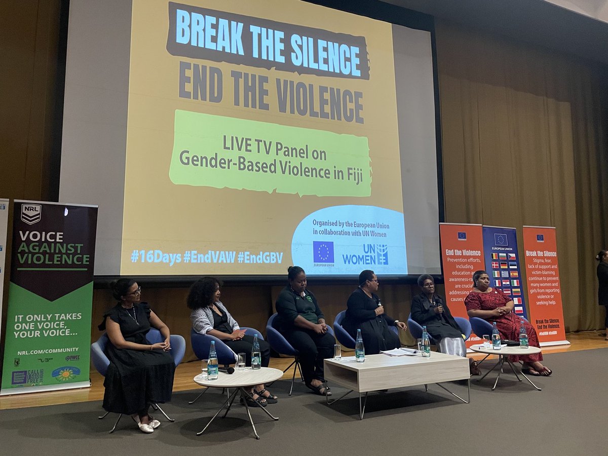 A privilege to listen to representatives and experts from Government, civil society organisations dedicated to ending violence against women and girls, at a panel discussion broadcast live on Fiji TV, organised by <a href="/EUPasifika/">EU Pacific 🇪🇺</a> and supported by <a href="/unwomenpacific/">UN Women Pacific</a>. #EndVAW #EndGBV