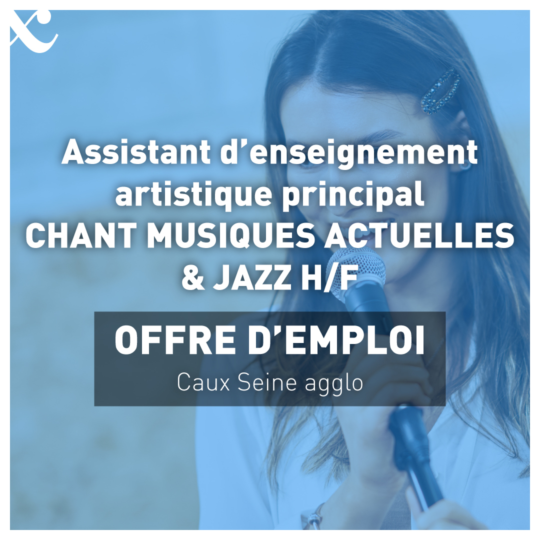 #Recrutement | Caux Seine agglo recherche un #ATEA #Chant #Musiquesactuelles #Jazz H/F

Découvrez l'offre 👉 cauxseine.fr/services/emplo…

📌#DE ou #concours | Permis B | #Expérience souhaitée

#normandie #sport #seinemaritime #emploi #job #travail
#conservatoire #enseignement