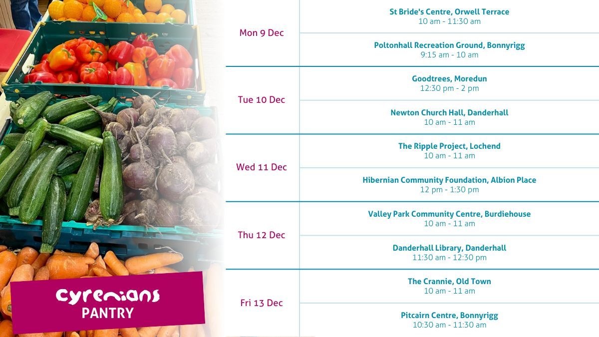 FareShare C&SE Scot (@fsharecsescot) on Twitter photo Access a variety of foods at a low cost <a href="/Cyrenians1968/">Cyrenians</a> Community Pantries.
Service at #StBridesCentre, <a href="/BonnyriggCFC/">Bonnyrigg Rose Community Football Club</a>, @GoodtreesNC, #Danderhall, <a href="/RippleRestalrig/">The Ripple</a>, <a href="/HibsinCommunity/">Hibernian Community Foundation</a>, #Burdiehose, <a href="/TheCrannie/">Edinburgh Old Town Development Trust</a> and #Bonnyrigg.
Learn more: buff.ly/4gs45I6 Access a variety of foods at a low cost <a href="/Cyrenians1968/">Cyrenians</a> Community Pantries.
Service at #StBridesCentre, <a href="/BonnyriggCFC/">Bonnyrigg Rose Community Football Club</a>, @GoodtreesNC, #Danderhall, <a href="/RippleRestalrig/">The Ripple</a>, <a href="/HibsinCommunity/">Hibernian Community Foundation</a>, #Burdiehose, <a href="/TheCrannie/">Edinburgh Old Town Development Trust</a> and #Bonnyrigg.
Learn more: buff.ly/4gs45I6