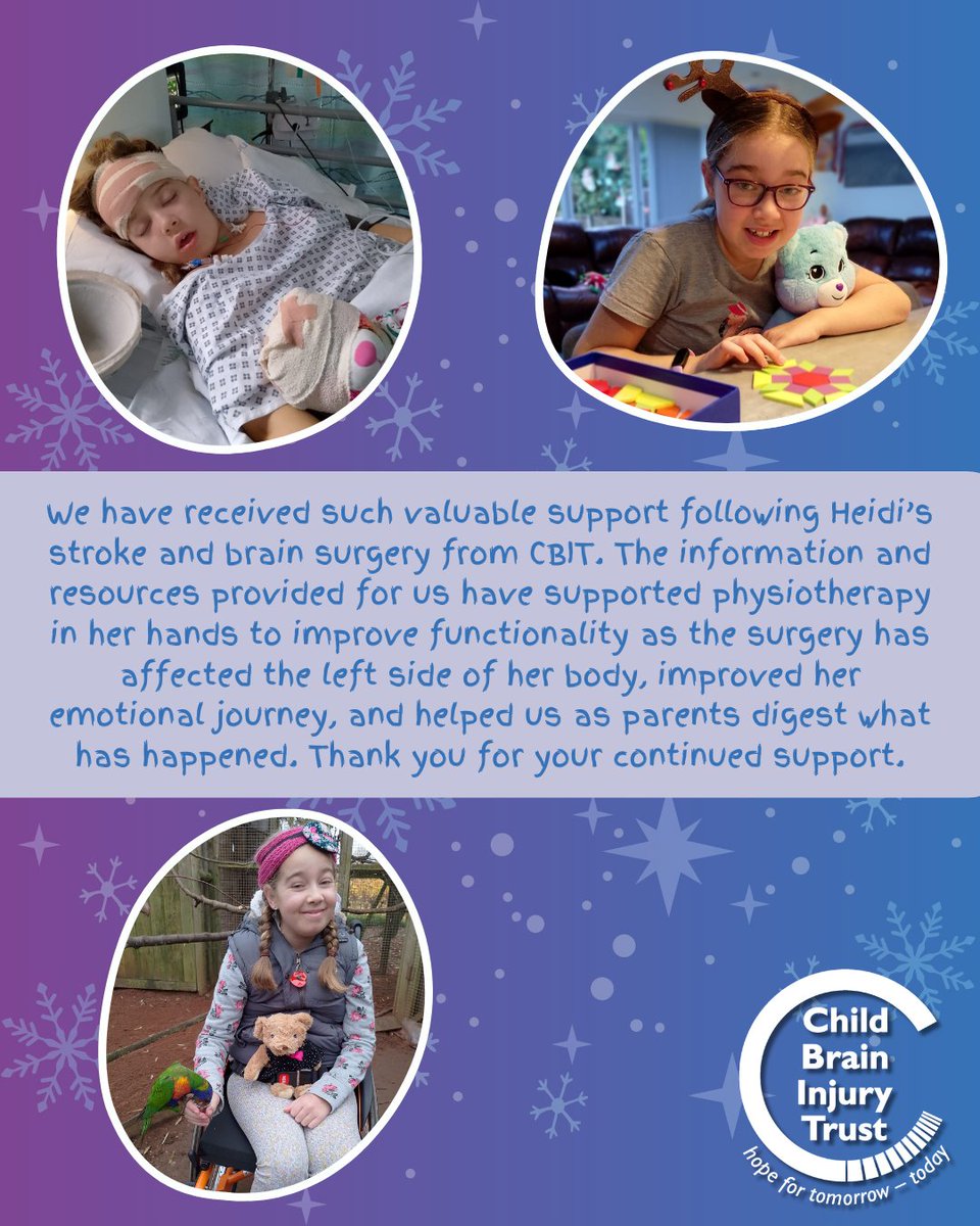 Our small grants program offers up to £125 to help families affected by childhood-acquired brain injury. It supports social activities, equipment &amp; items that reduce isolation + bring joy. Just like Heidi who loves her care bear &amp; activity blocks supporting her fine motor skills.