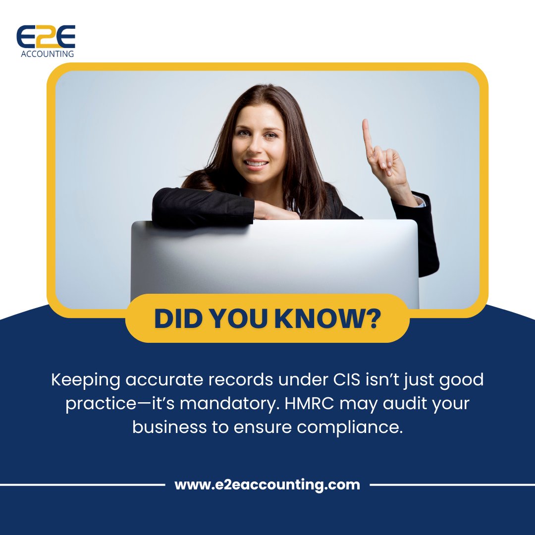 AccountingE2e's tweet image. HMRC audits can happen anytime, so staying compliant protects your business and reputation.

📞 Call us or visit [e2eaccounting.com] to stay compliant and stress-free!

#ciscompliance #hmrcready #constructionaccounting #taxcompliance #constructionbusinesstips #ukconstructi