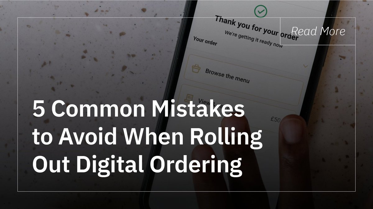 With #kioskordering on the rise across the F&amp;B industry, many businesses are expanding their guest-facing digital offerings. This post explores the mistakes that hinder a successful rollout, and offers insights on how to avoid them: hubs.li/Q02Z-N3p0