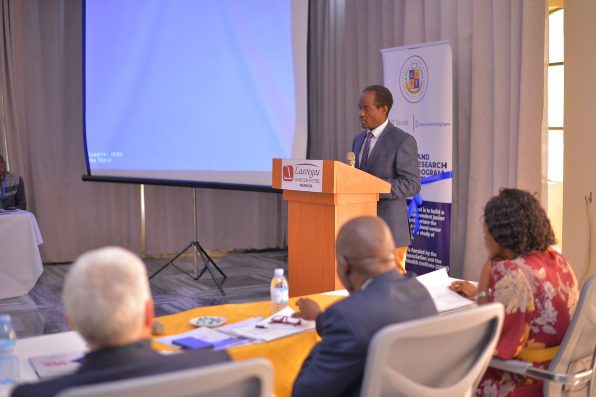 MbararaUST's tweet photo. Dr. Francis Bajunirwe highlighted @MbararaUST's impressive achievement as the second-ranked institution in Africa under the K43 Awards. 

Notably, he shared that 5 out of 12 fellows have already submitted K43 applications, with more in progress. https://t.co/2QXKJ83Z73