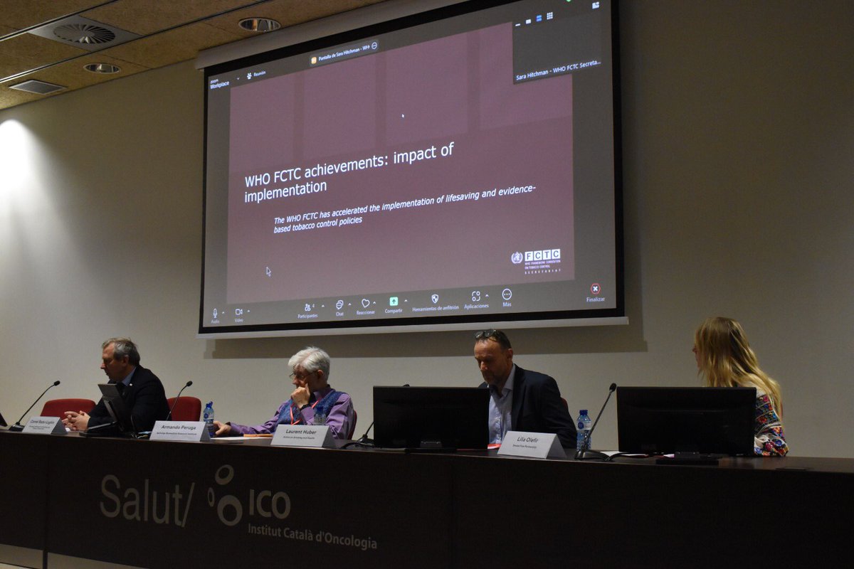 Tobacco Control Unit (ICO-IDIBELL) (@tobcontrolunit) on Twitter photo <a href="/m_hef/">A/Prof Marita Hefler</a> <a href="/TC_BMJ/">Tobacco Control</a> <a href="/CREtobacco/">NHMRC CRE on Achieving the Tobacco Endgame</a> Where are we after 20 years of the WHO Framework Convention on Tobacco Control?
Cornel Radu-Loghin, <a href="/sarachristina/">Sara Hitchman</a>, <a href="/Armi0156/">Armando Peruga 👩🔬👨🔬🏥</a>, <a href="/LaurentHuber/">Laurent Huber</a> and <a href="/Lilia_Olefir/">Lilia Olefir 🇺🇦</a> share their views on achievements, old and new global challenges to reach a tobacco-free future.
#icowho24 <a href="/m_hef/">A/Prof Marita Hefler</a> <a href="/TC_BMJ/">Tobacco Control</a> <a href="/CREtobacco/">NHMRC CRE on Achieving the Tobacco Endgame</a> Where are we after 20 years of the WHO Framework Convention on Tobacco Control?
Cornel Radu-Loghin, <a href="/sarachristina/">Sara Hitchman</a>, <a href="/Armi0156/">Armando Peruga 👩🔬👨🔬🏥</a>, <a href="/LaurentHuber/">Laurent Huber</a> and <a href="/Lilia_Olefir/">Lilia Olefir 🇺🇦</a> share their views on achievements, old and new global challenges to reach a tobacco-free future.
#icowho24