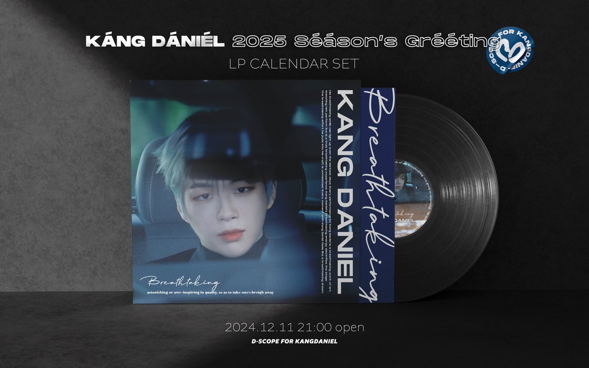 DanikScope's tweet photo. 𝐁𝐑𝐄𝐀𝐓𝐇𝐓𝐀𝐊𝐈𝐍𝐆
2025 SEASON'S GREETING FOR #강다니엘 #KANGDANIEL 

12.11 21:00 OPEN 

LP CALENDAR 구매자 대상(풀셋 포함) 럭키 넘버 이벤트
1-10, 12, 22, 33, 55, 77 

선입금 기간: 2024.12.11. - 12.21. 미니 LP참 증정(영상 포함) 

판매 기간: 2024.12.11. - 12.28. 

https://t.co/T6rt6eUQYK 

RT 추첨 2분에게 시즌 그리팅 굿즈를 드립니다.