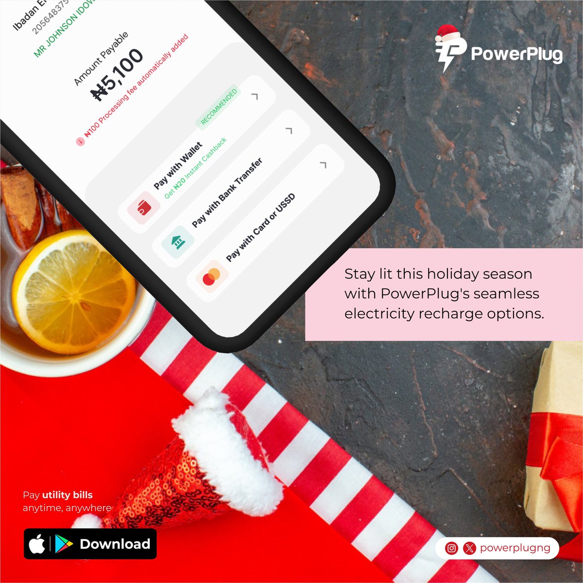 powerplugng's tweet image. Enjoy seamless electricity recharge options with PowerPlug. Quick, reliable, and always at your fingertips.

#PowerPlug #SeamlessRecharge #StayConnected #TSTheErasTour #december