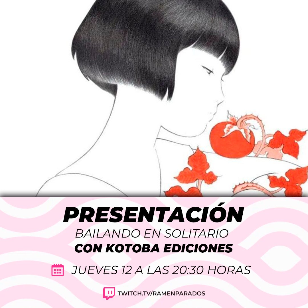 RamenParaDos's tweet photo. 🔴 PRESENTACIÓN DE "Bailando en solitario"

🎙️Estaremos con la editorial @KotobaEdiciones para hablar de la novela debut de Li Kotomi, autora ganadora del premio Gunzo en 2017 y del premio Akutagawa en 2021

📆 JUEVES 12 a las 20:30 horas

📍https://t.co/qaz3VDVClh https://t.co/rrmxZuTciA