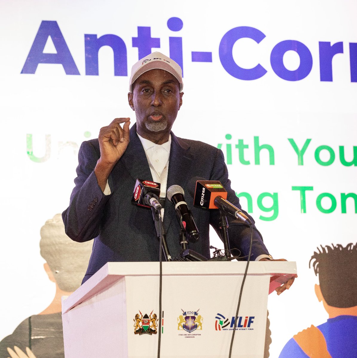 Mr Abdi Mohamud, EACC CEO Designate:  "The youth possess unparalleled energy, creativity, and willingness to question the status quo; Your voice is powerful in the fight against corruption."  #YouthAgainstCorruptionKE #UnitedAgainstCorruption #IACD2024