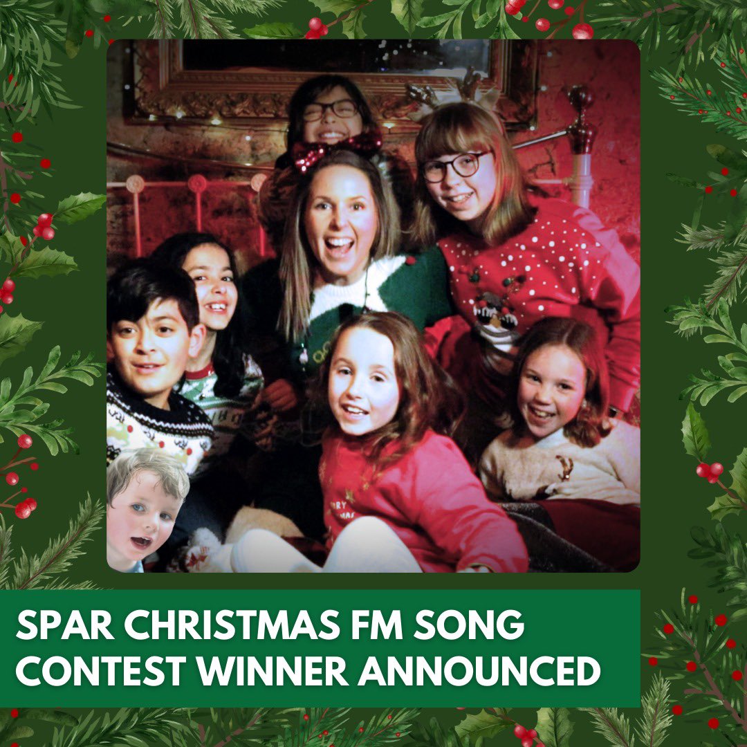 🎉 We Have a Winner! 🎉

The SPAR Christmas FM Song Contest winner for 2024 is…Siobhán McAleese featuring The Magic of Christmas Kids with ‘Merry Jolly Christmas’! 🎶

🎧 Tune in to Christmas FM to hear it and let it bring magic to your Christmas celebrations!

#SPARChristmasFM