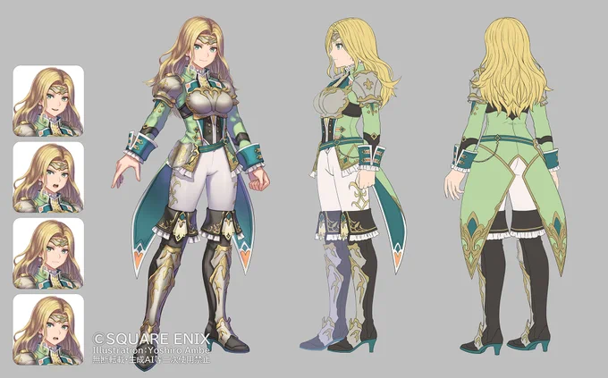 『ロマサガ2リメイク』帝国軽装歩兵女(ライーザ他)髪型によって印象が大きく変わるクラスの一つだと思います。皆さんのお気に入りはどの世代の彼女でしょうか?#ロマサガ2R #リベンジオブザセブン 