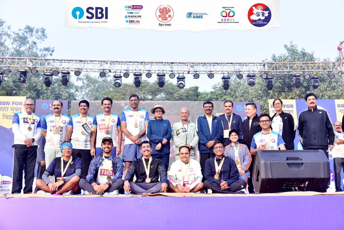 Bihar_PER's tweet photo. Like every year, Excise Department organized Bihar's Biggest Marathon on 1st Dec,24
Here are the few Glipmses of the #SBIPatnaMarathonReloaded
Co-sponsored by @TheOfficialSBI
Managed & Organised by @Add24services
Call us at 7762822624
#runforcause #excisebihar #drystate https://t.co/Suhqna7ncr