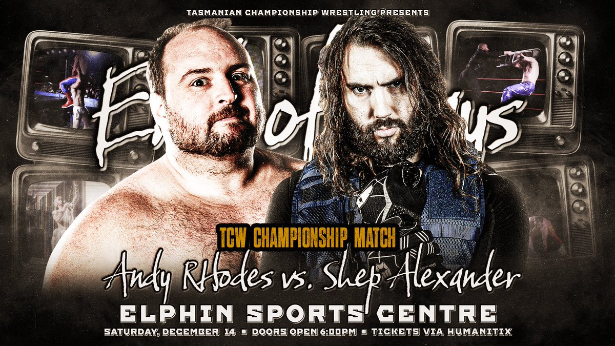 **TCW Championship Match Announcement**

Get ready for a first time ever match up as reigning TCW Champion Andy Rhodes puts his title on the line against Shep Alexander, one of Australia's finest and most ruthless wrestlers!