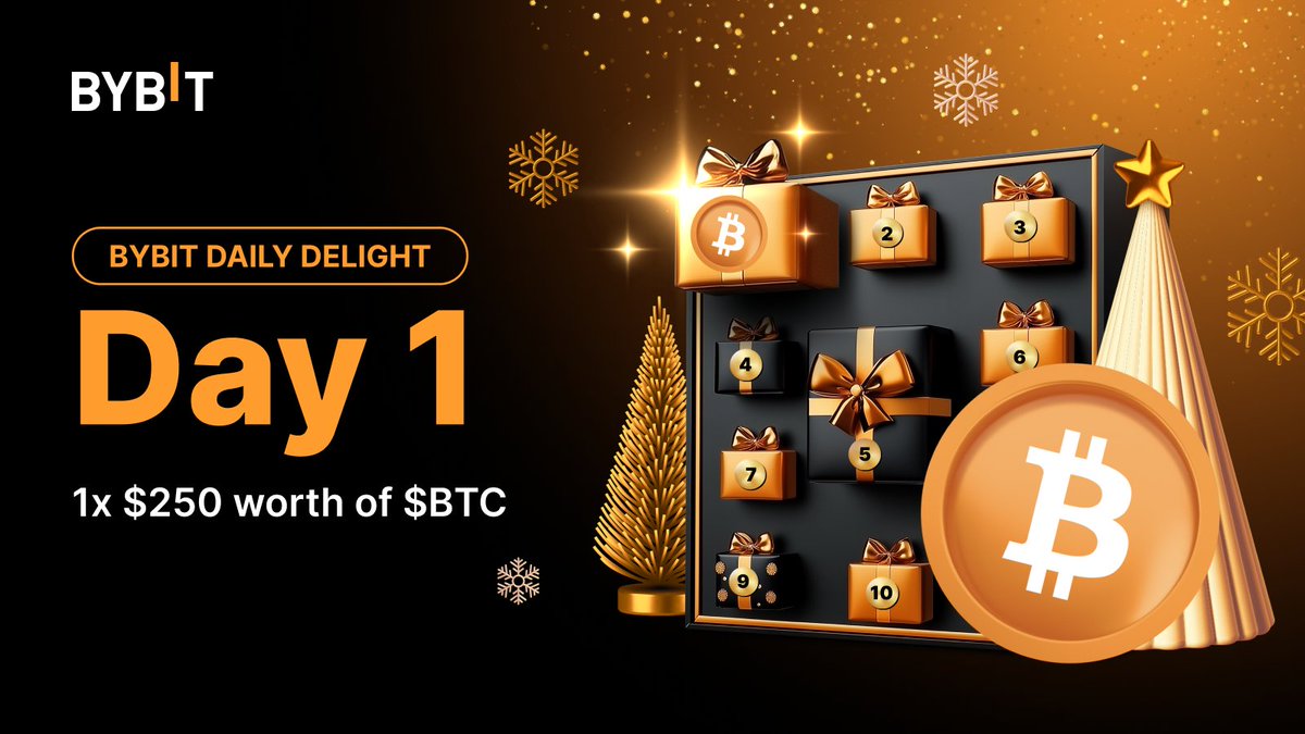 🎉 12 Days of Bybit with a $6,000 Prize Pool! 🎄

DAY 1: 1 x $250 worth of $BTC Token!

1. Follow <a href="/Bybit_Official/">Bybit</a>
2. Share your UID with us below
3. Like and RT this tweet

#BigBybitUnboxing

See you tomorrow 😎