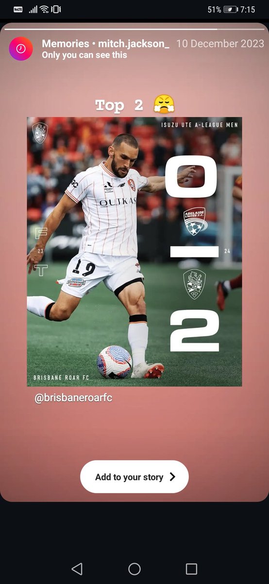 Motchell9's tweet photo. This time last season we were top 2 😪 https://t.co/q4VsCuc7eP