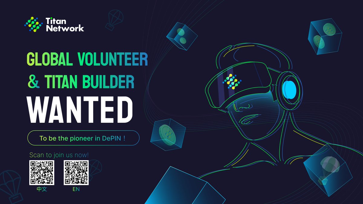 Titannet_dao's tweet image. 🟢 Sign up for the Titan Network Volunteer Program!

Join us now and use your skills and passion to advance Titan’s mission and influence the future of #DePIN.

Benefits of Volunteering with Titan Network:

📍 Become a pioneering member of the Titan RetroPGF Program and be…
