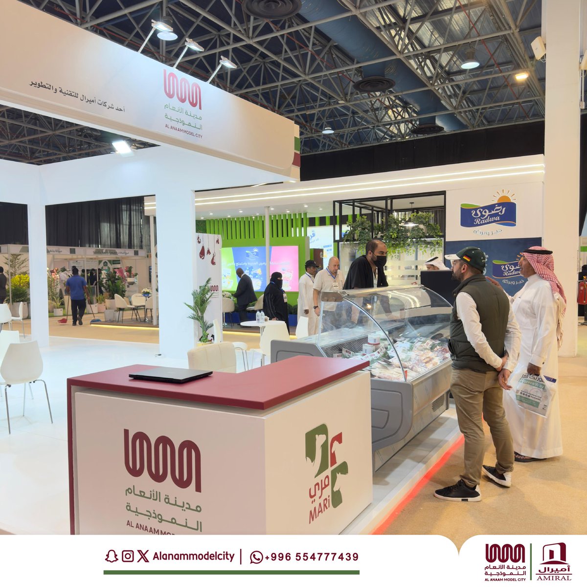 Alanammodelcity's tweet photo. مقتطفات من مشاركة#مدينة_الانعام_النموذجية في معرض#أجروفود _جدة والمقام في #جدة تشرفنا بإستقبال عملاء وزوار وشركاء نجاح نراكم في نسخ قادمة بإذن الله
#معرض_أجروفود_جدة | #ArgofoodJeddah |#معرض_جدة_الدولي_للزراعة_والمنتجات_الغذائية#لحوم_طازجة | #أغنام https://t.co/RgJOXhCCby