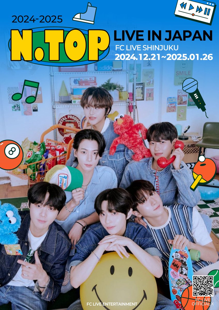 official_ntop's tweet photo. [NTOP JAPAN CONCERT]
＼#FCLIVE_SHINJUKU ／
開催決定🎹🎤
🗓️2024.12.21~2025.1.26
🎟️チケット発売は
明日12時より開始👀
⏩ https://t.co/UnfvvUARyO
#엔탑 #NTOP 
#승현 #seunghyun
#강현 #kanghyun
#현웅 #hyunwoong
#희우 #heewoo
#민서 #minseo
#채민 #CHAEMIN https://t.co/CpDERhs6an