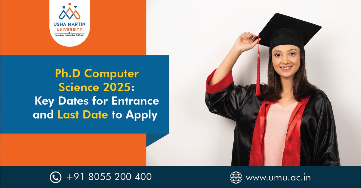 digitalrajnegi's tweet image. PhD Computer Science 2025: Key Dates for Entrance and Last Date to Apply
Read More: bit.ly/49roxpU
#phdcomputerscience #admissionopen2025 #computerapplication