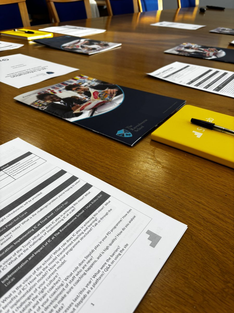 RavensbourneSch's tweet photo. All ready to go for our first StepLab coaching hub day @Steplab_co We are looking forward to sharing our journey of instructional coaching to improve teaching and learning @orion_education #integrity #excellence #ambition #trust #kindness #endeavour https://t.co/sEappKN7vz